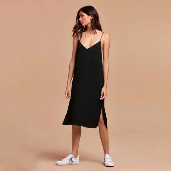 Aritzia Wilfred Free Felicity Slip Dress PINK S | Strappy Open Back Minimalist - Picture 2 of 6